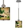 Thumbnail1 of Bear Lodge Giclee Glow Mini Pendant Light