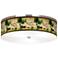 Bear Lodge Giclee Nickel 20 1/4" Wide Ceiling Light