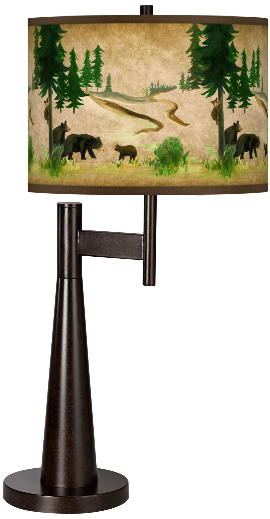 Bear Lodge Giclee Novo Table Lamp