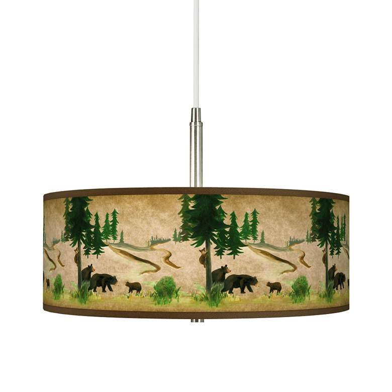 Image 1 Bear Lodge Giclee Pendant Chandelier