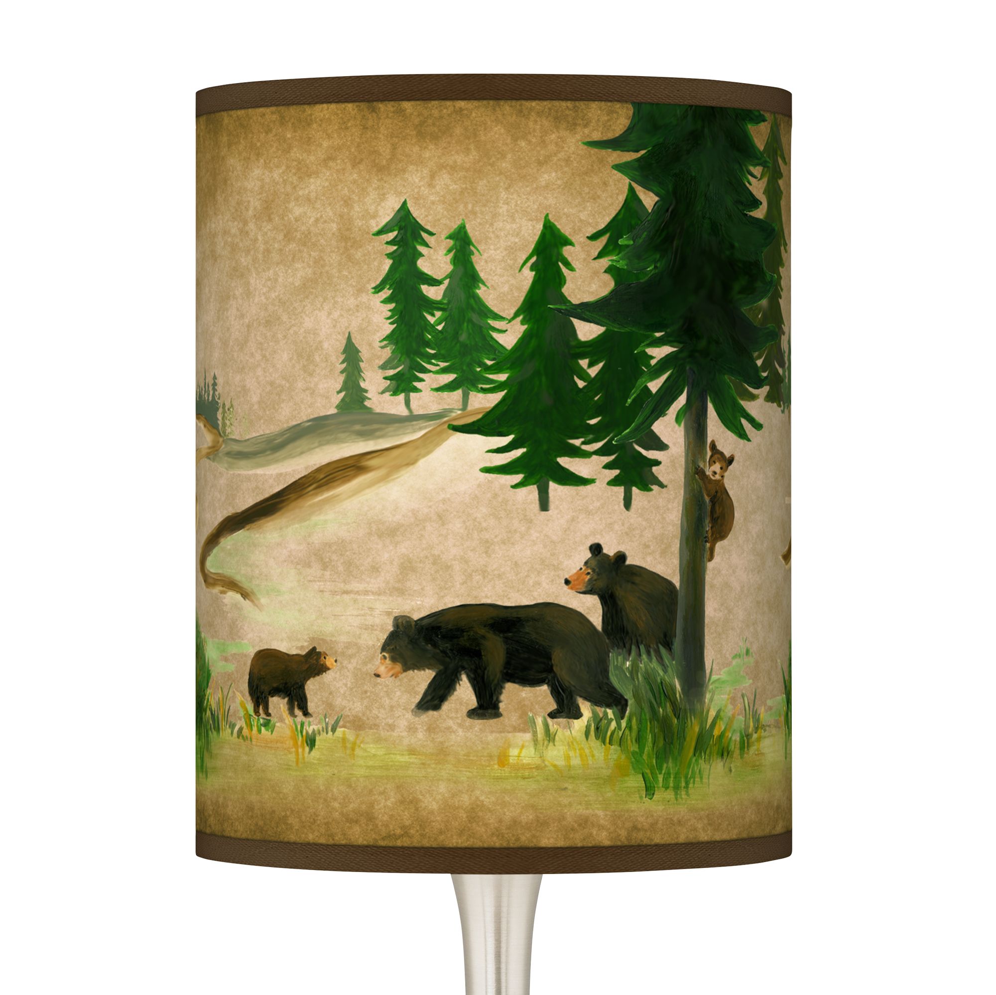 Image 2 Bear Lodge Giclee Rustic Modern Droplet Table Lamp more views