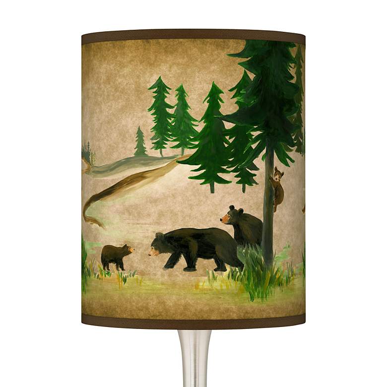 Image 2 Bear Lodge Giclee Rustic Modern Droplet Table Lamp more views