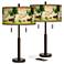 Bear Lodge Robbie Bronze USB Table Lamps Set of 2