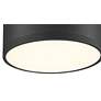 5_Beat 6.75" Wide Black 120V  Flush Mount with Black Acrylic Shade more views