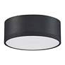 6_Beat 6.75" Wide Black 120V  Flush Mount with Black Acrylic Shade more views
