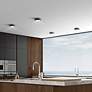 7_Beat 6.75" Wide Black 120V  Flush Mount with Black Acrylic Shade more views