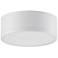 Beat - Flush Mount - Black Finish - White Acrylic