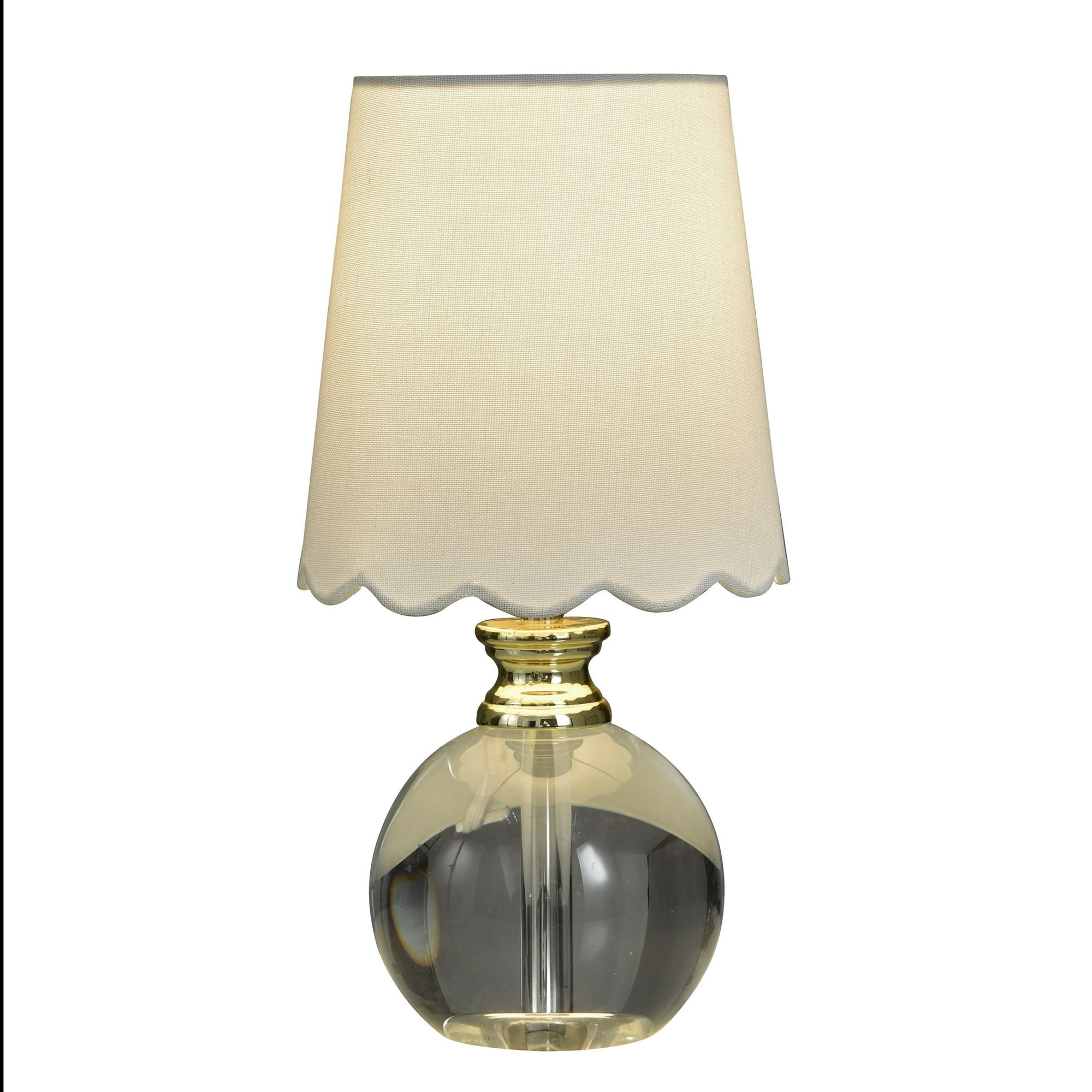 Image 2 Beatrice 13 3/4"H Crystal Table Lamp with Off-White Shade more views
