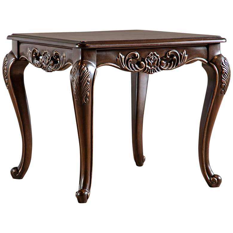 Image 2 Beatrice 26" Wide Cherry Cabriole Legs End Table