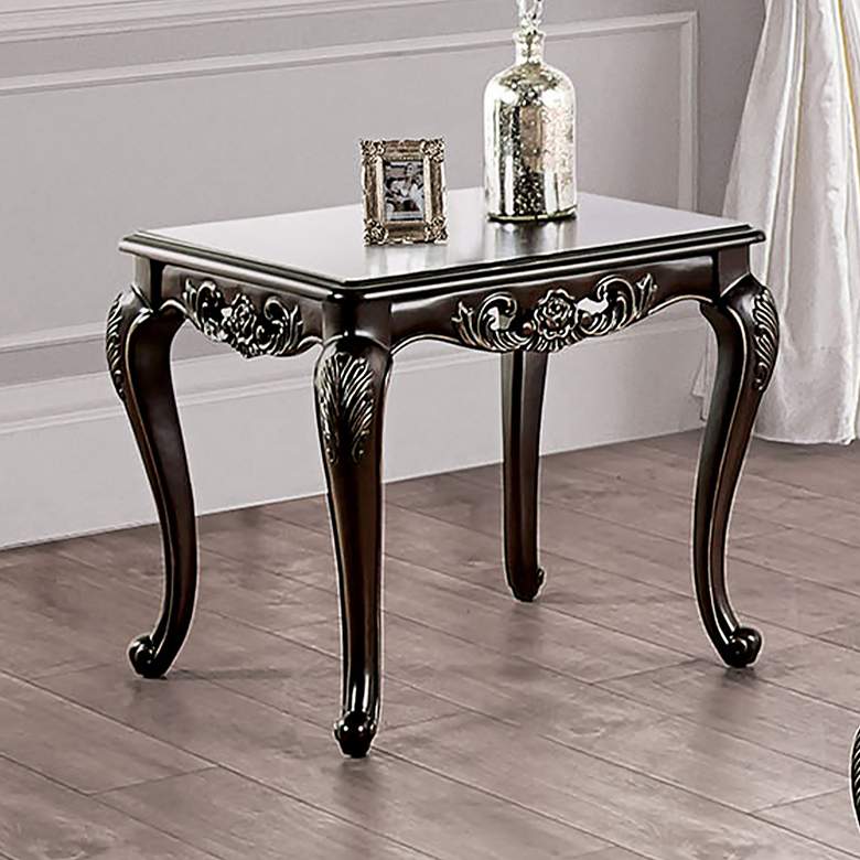Image 1 Beatrice 26" Wide Cherry Cabriole Legs End Table