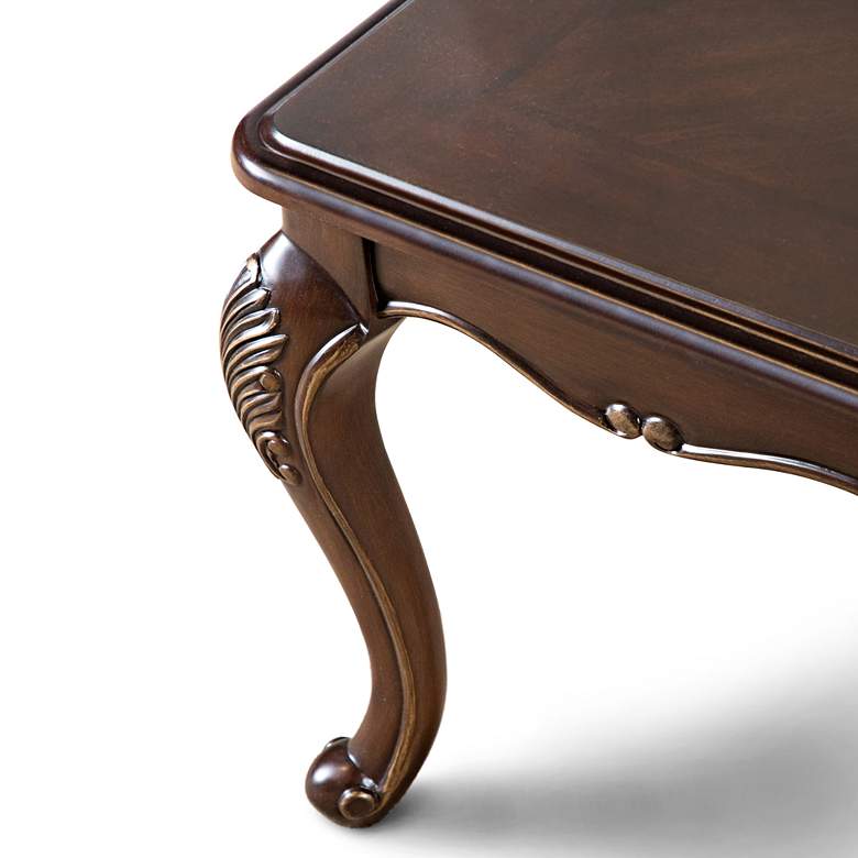 Image 5 Beatrice 48" Wide Cherry Cabriole Legs Coffee Table more views