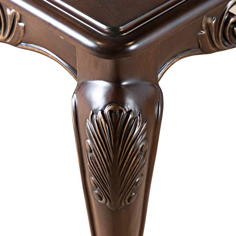 Image 7 Beatrice 48" Wide Cherry Cabriole Legs Coffee Table more views