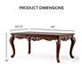Beatrice 48" Wide Cherry Cabriole Legs Coffee Table
