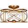 Beatrix 15" Wide Antique Gold 4-Light Ceiling Light