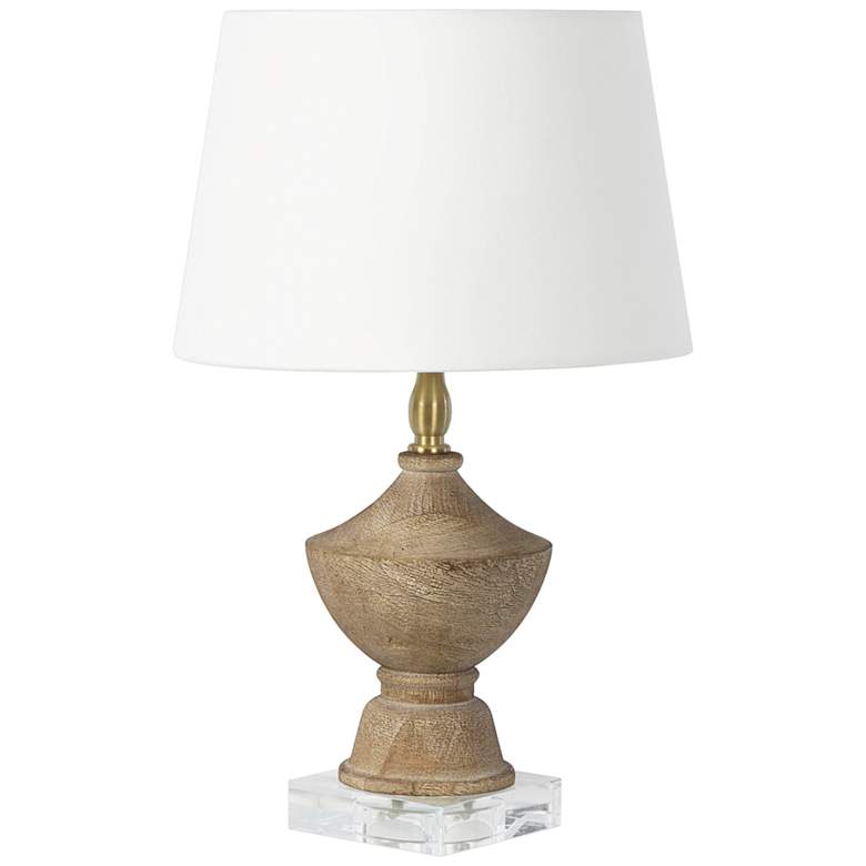 Image 2 Beatrix 16 inch High Natural Wood Accent Table Lamp