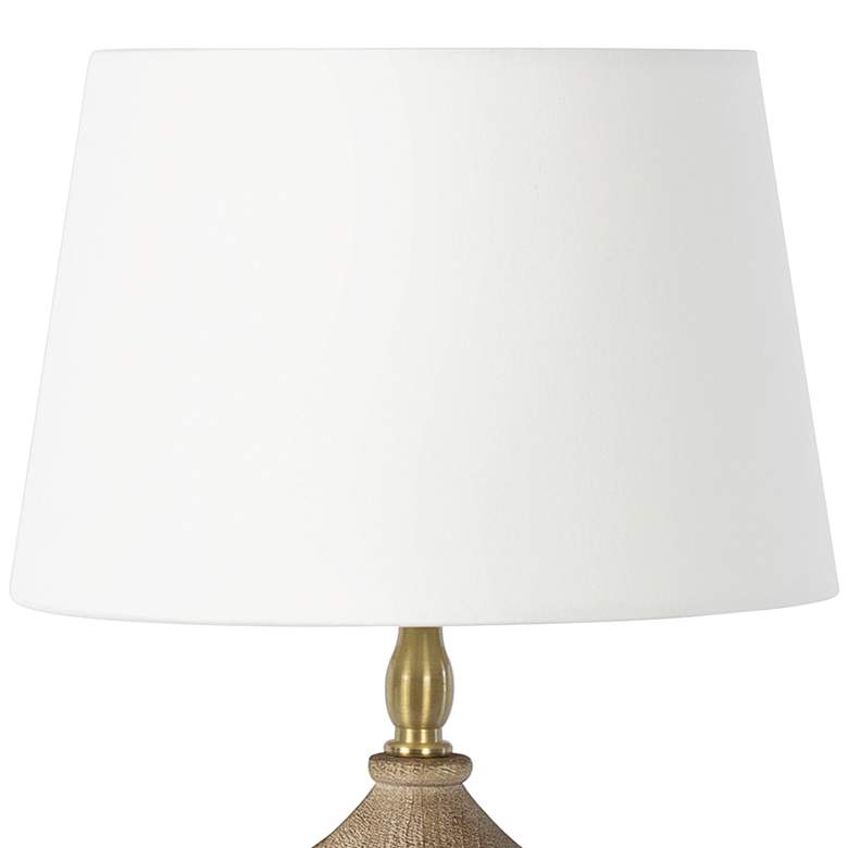 Image 3 Beatrix 16 inch High Natural Wood Accent Table Lamp more views
