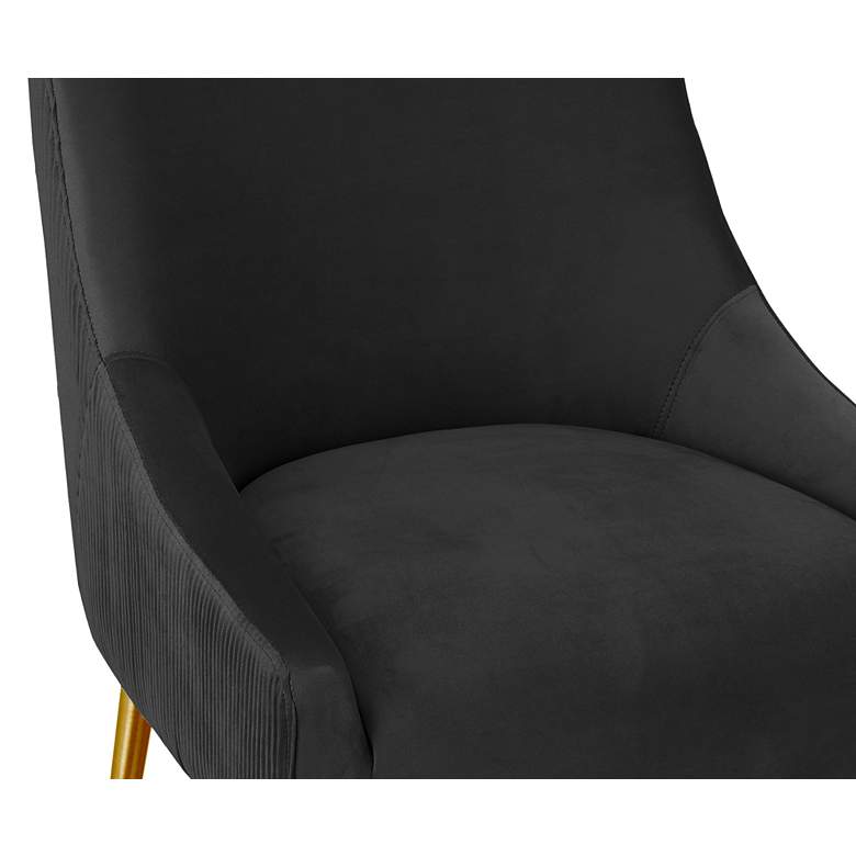 Image 2 Beatrix 25 1/2" Black Velvet Counter Stool more views