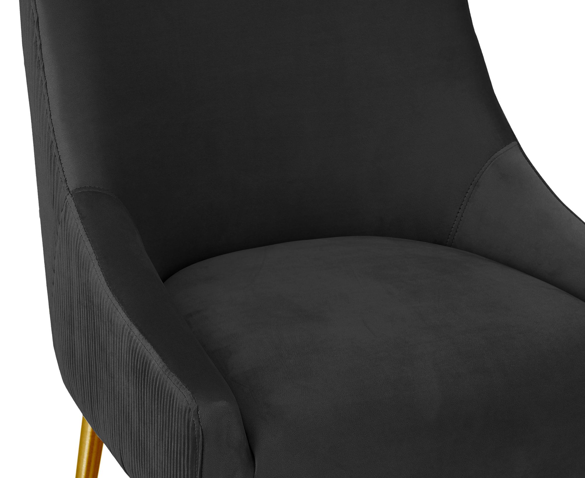 Image 2 Beatrix 30 3/4" Black Velvet Bar Stool more views