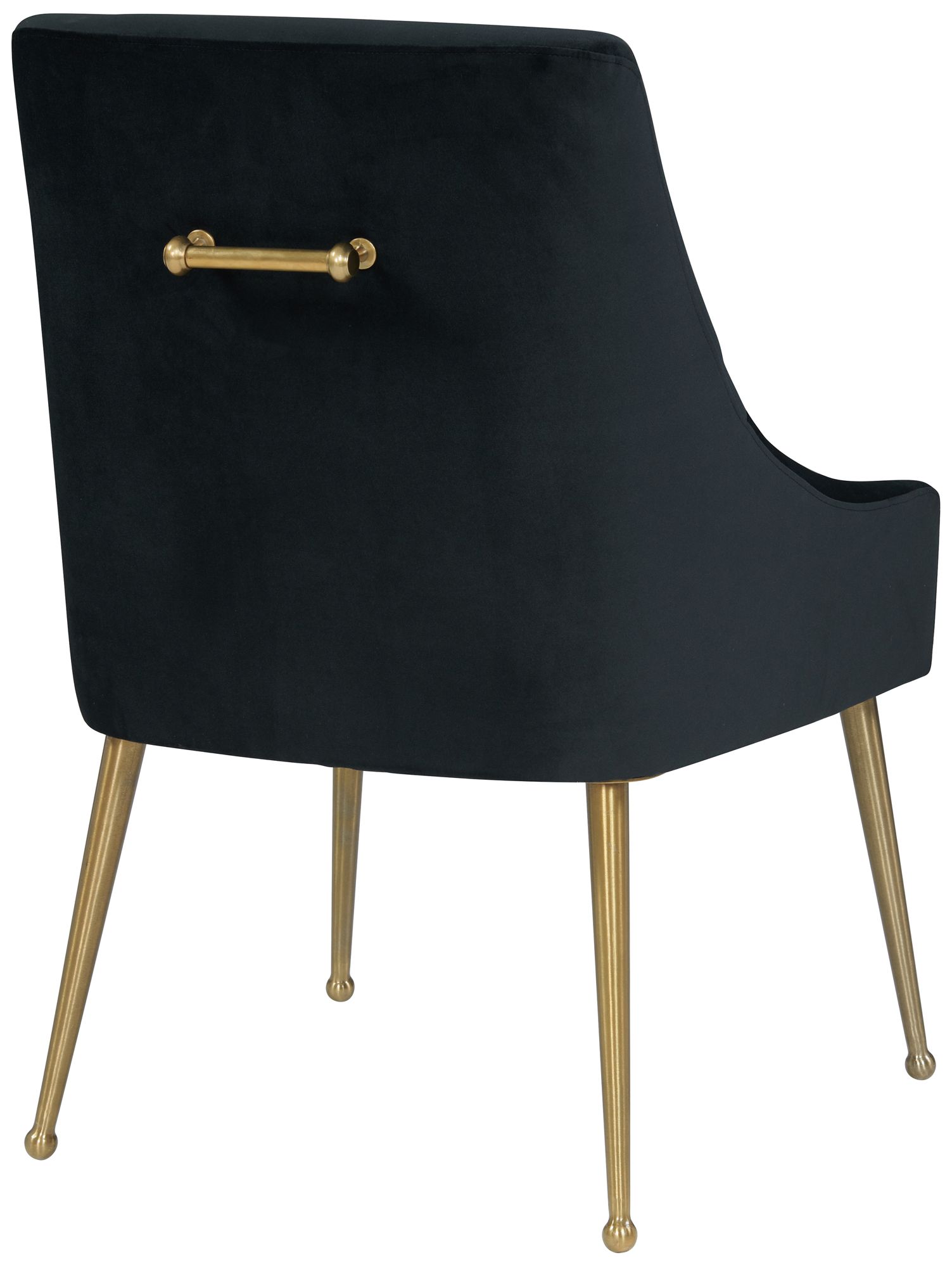 Thumbnail3 of Beatrix Black Velvet Side Chair more views