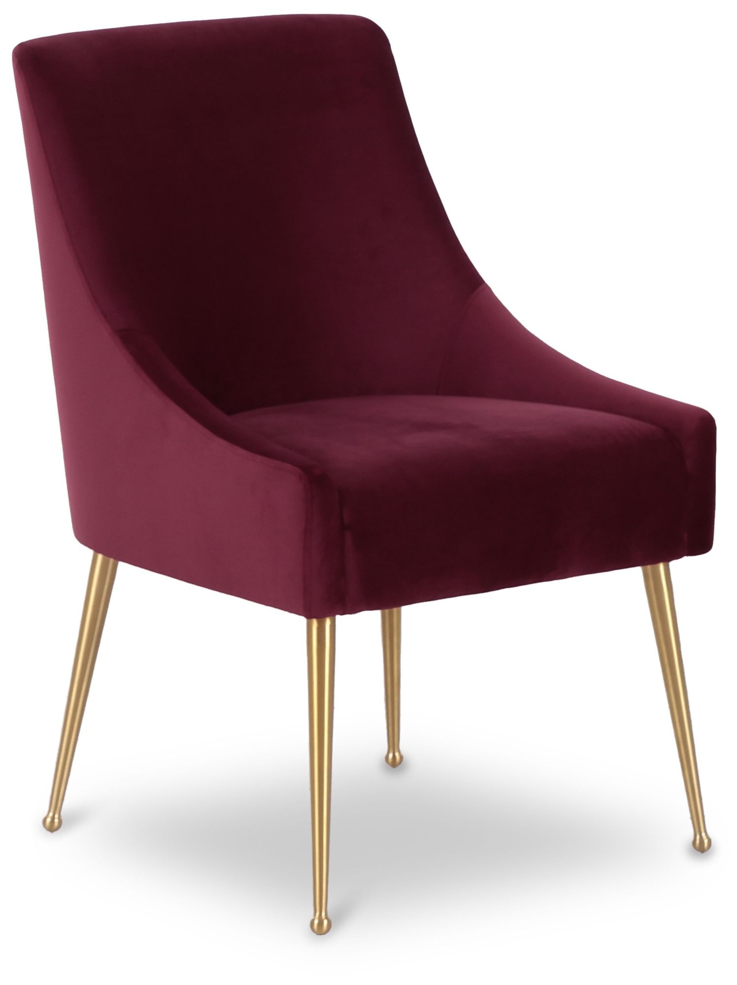 Image 2 Beatrix Burgundy Performance Velvet Dining Chair more views