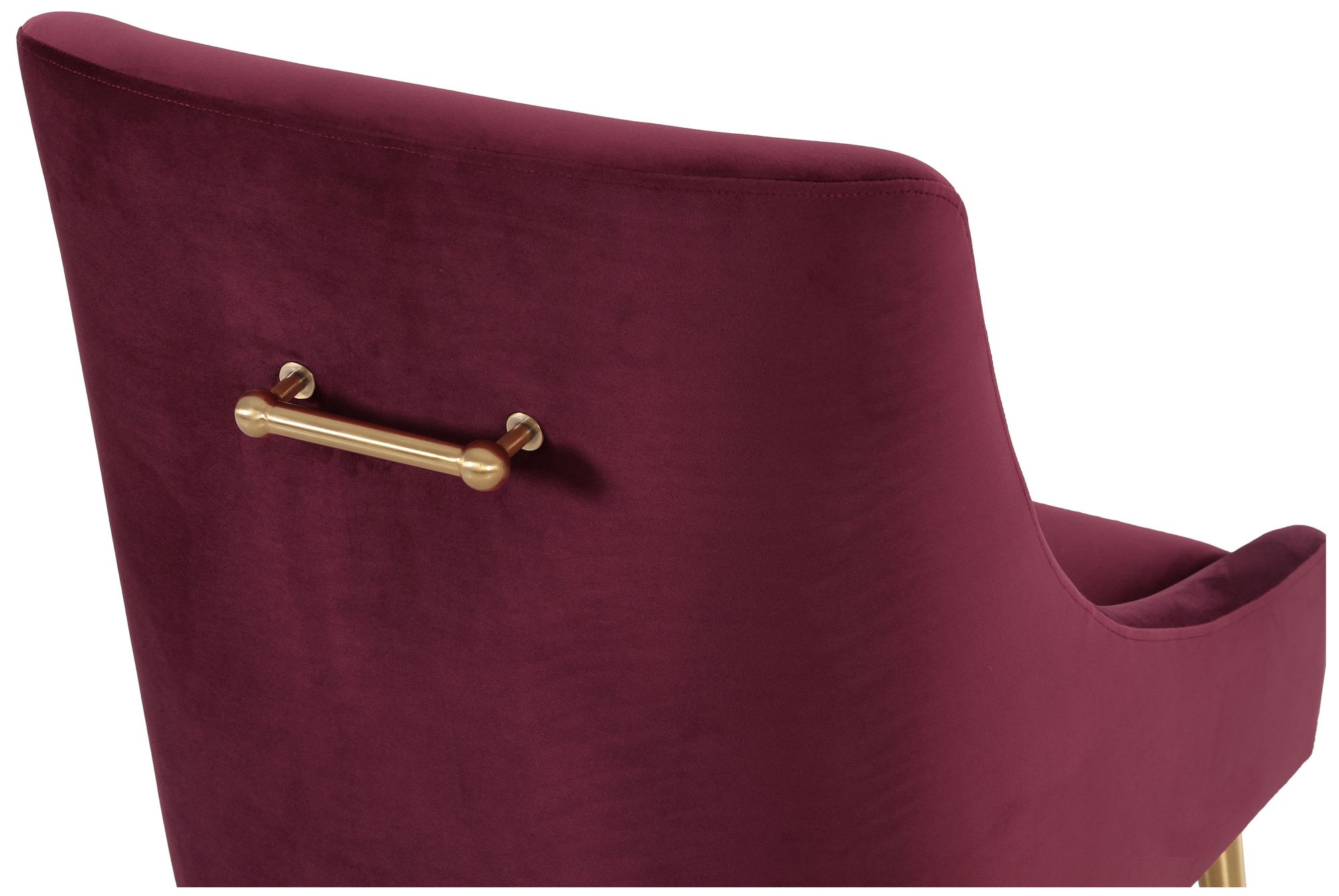 Image 6 Beatrix Burgundy Performance Velvet Dining Chair more views