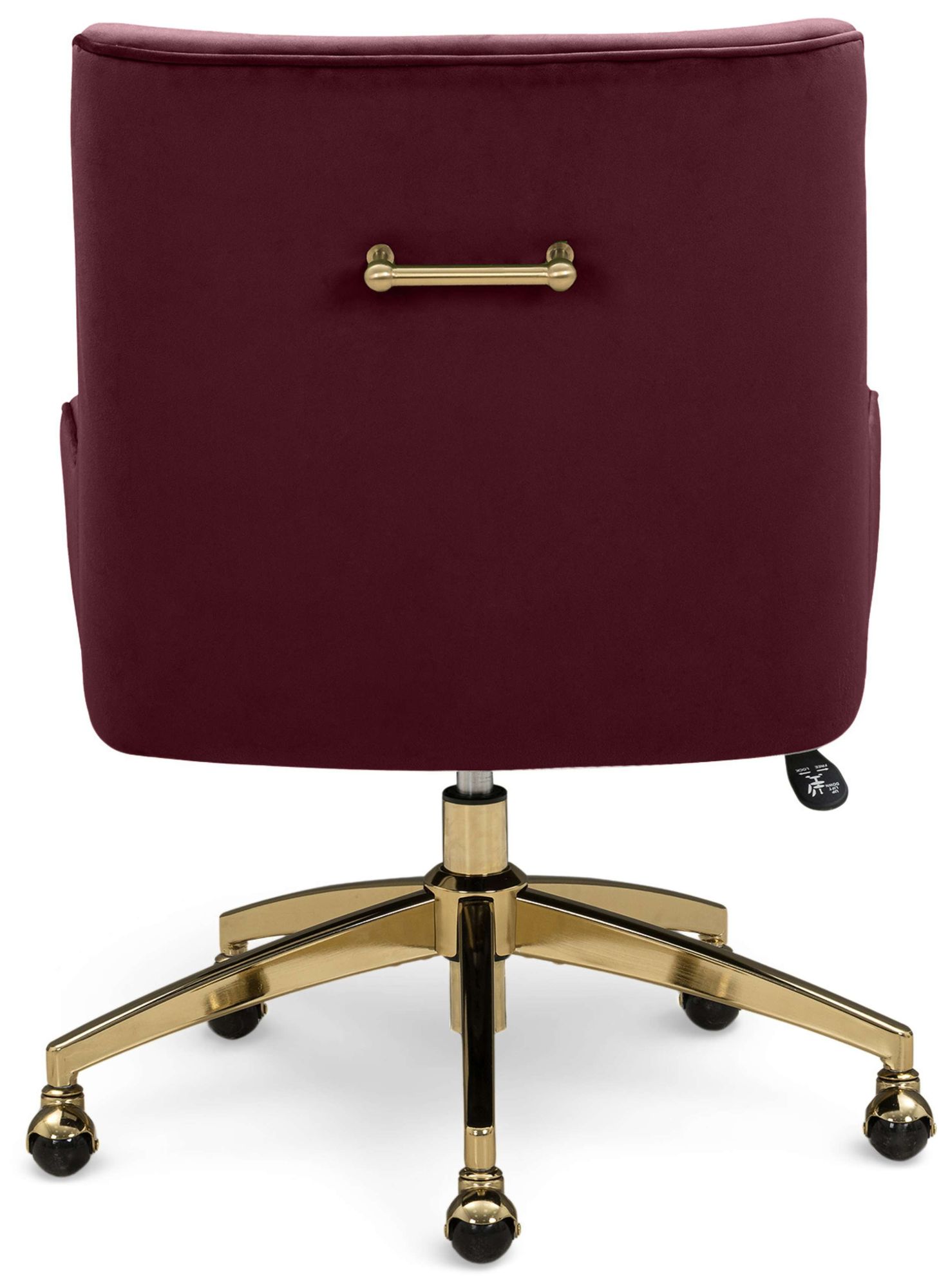 Image 4 Beatrix Burgundy Performance Velvet Office Swivel Chair more views