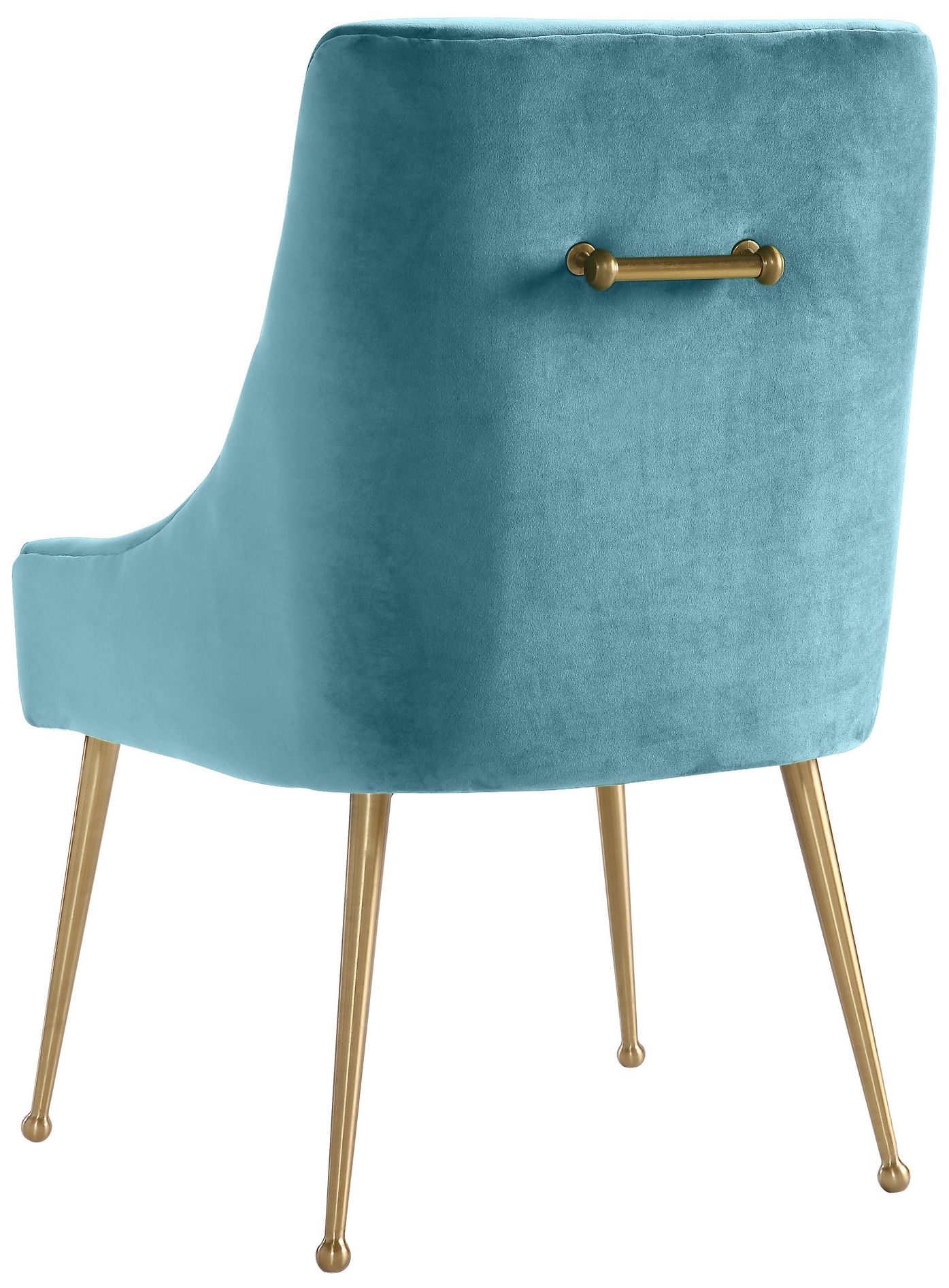 Thumbnail2 of Beatrix Sea Blue Velvet Side Chair more views