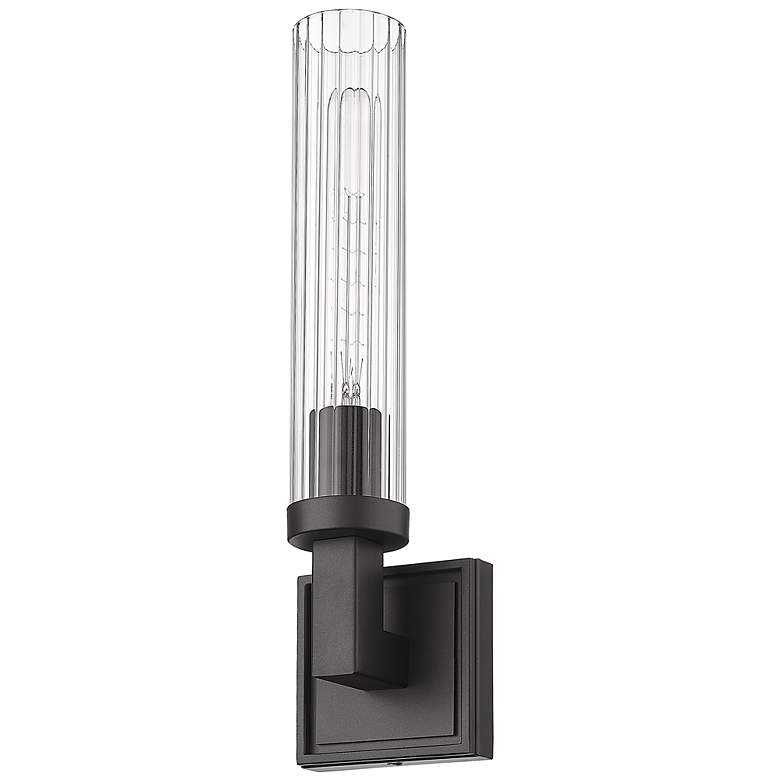 Image 4 Beau 10 1/4" High Bronze Metal Wall Sconce more views