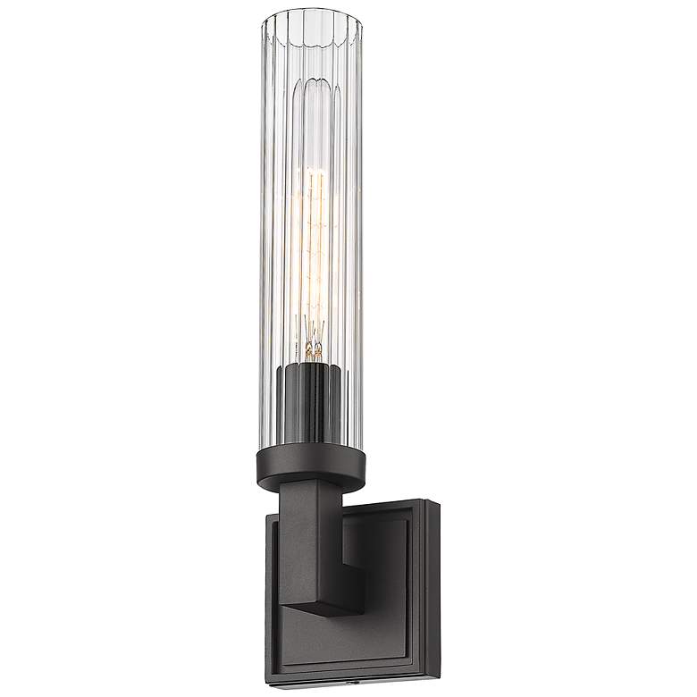 Image 6 Beau 10 1/4" High Bronze Metal Wall Sconce more views