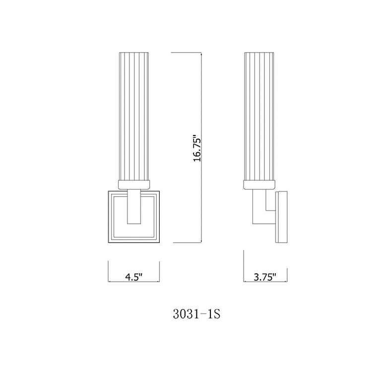 Image 7 Beau 10 1/4" High Bronze Metal Wall Sconce more views