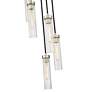 7_Beau 12" Wide Brushed Nickel 5-Light Mini Pendant more views