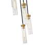 6_Beau 12" Wide Rubbed Brass Multi-Light Pendant more views