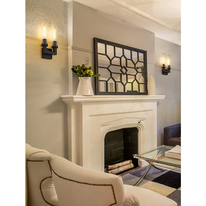 Image 5 Beau 16 3/4" High Bronze 2-Light Wall Sconce more views