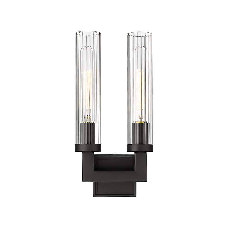 Image 6 Beau 16 3/4" High Bronze 2-Light Wall Sconce more views