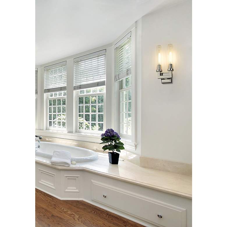 Image 5 Beau 16 3/4" High Polished Nickel ADA 2-Light Wall Sconce more views