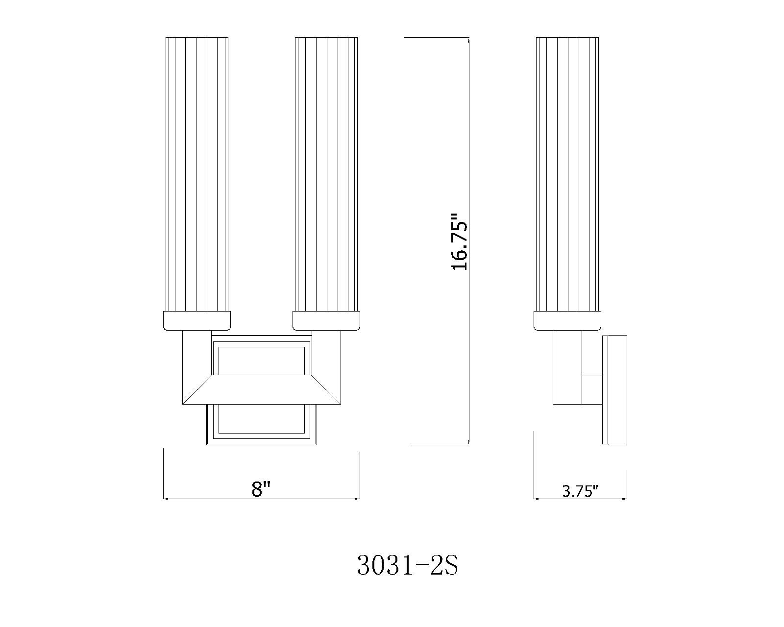 Beau 16 3/4" High Rubbed Brass 2-Light Wall Sconce