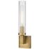 Beau 16 3/4" High Rubbed Brass Wall Sconce