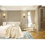 5_Beau 16 3/4" High Rubbed Brass Wall Sconce more views