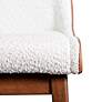 3_Beau 21" Wide White Boucle Fabric Modern Side Chairs Set of 2 more views