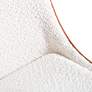 6_Beau 21" Wide White Boucle Fabric Modern Side Chairs Set of 2 more views