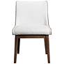 7_Beau 21" Wide White Boucle Fabric Modern Side Chairs Set of 2 more views