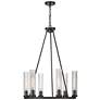 7_Beau 26" Wide Bronze 6-Light Wagon Wheel Chandelier more views