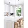 4_Beau 4 3/4" Wide Brushed Nickel Mini Pendant w/ Clear Glass more views