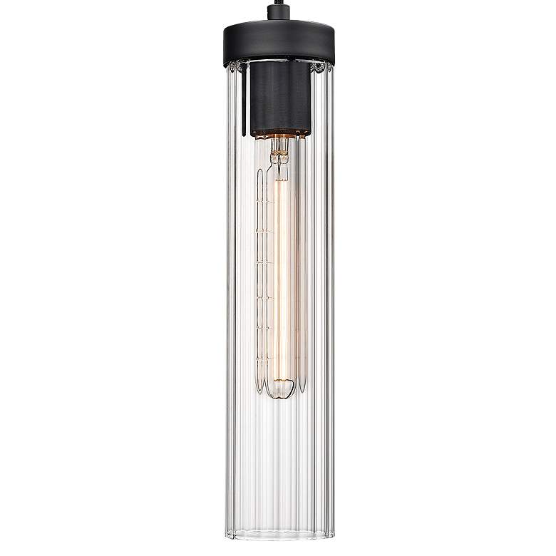 Image 2 Beau 4 3/4" Wide Matte Black Mini Pendant more views