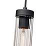 7_Beau 4 3/4" Wide Matte Black Mini Pendant more views