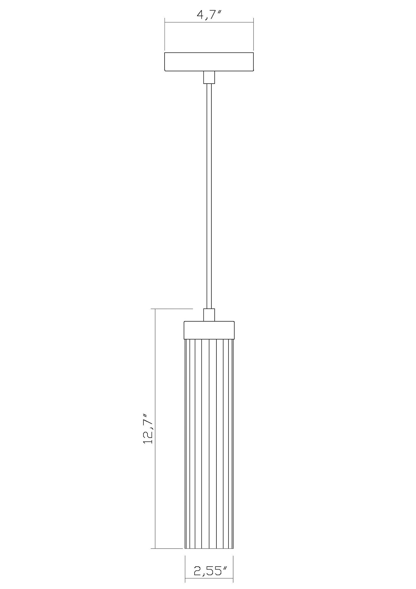 Beau 4 3/4" Wide Matte Black Mini Pendant