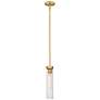 2_Beau 4 3/4" Wide Rubbed Brass Mini Pendant