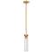Beau 4 3/4" Wide Rubbed Brass Mini Pendant