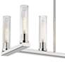 3_Beau 44" Wide Polished Nickel 7-Light Linear Island Pendant more views