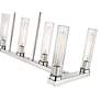 4_Beau 44" Wide Polished Nickel 7-Light Linear Island Pendant more views